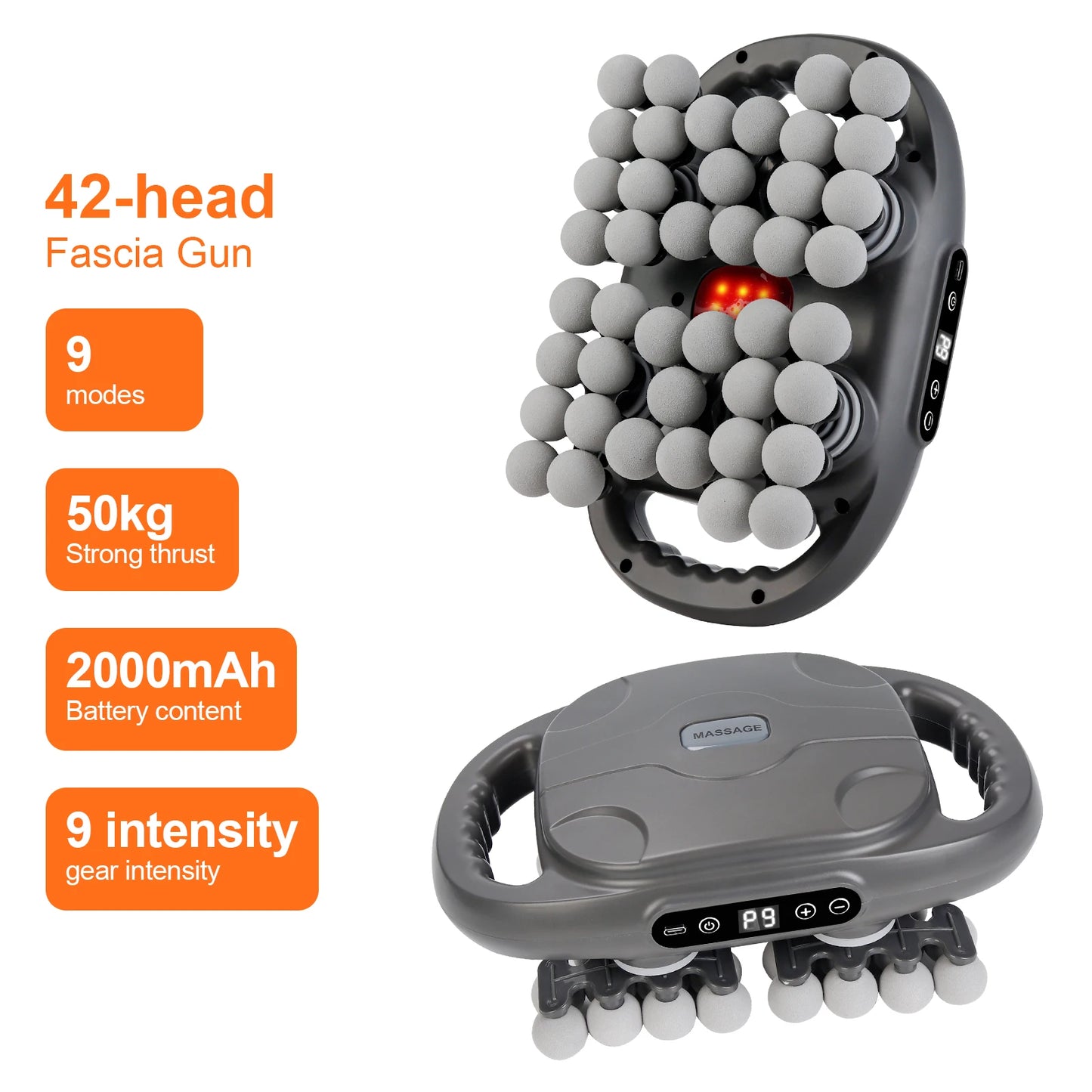 42-Head Deep Tissue Fascia Gun