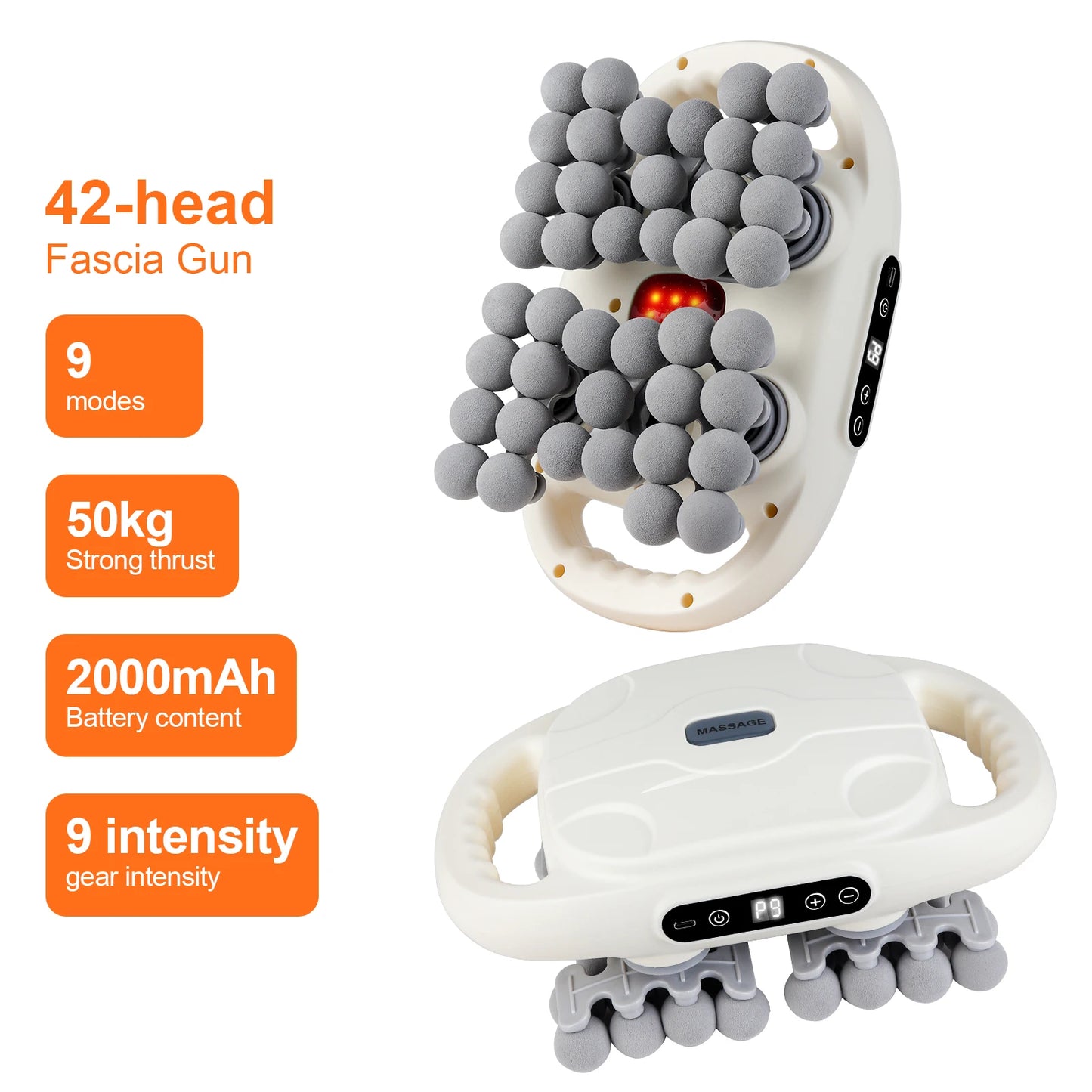 42-Head Deep Tissue Fascia Gun